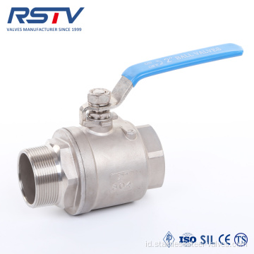 2PC Pria/Wanita Threaded 1000WOG Floating Ball Valve